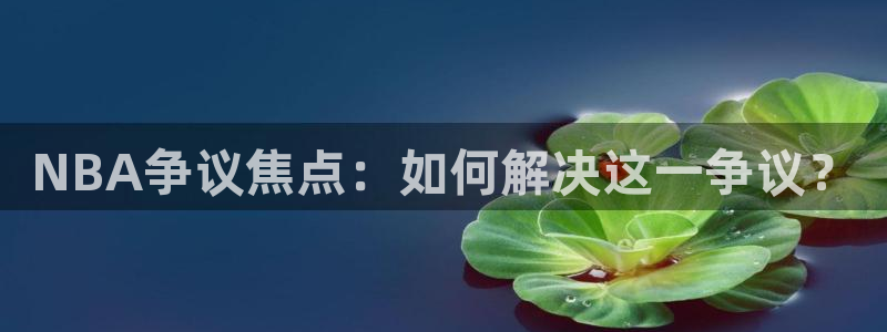 劲爆体育nba新闻：NBA争议焦点：如何解决这一争议？
